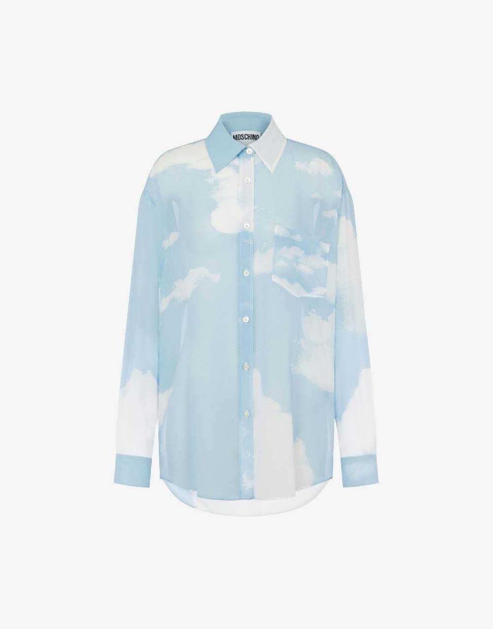 Love Moschino Camicia in georgette In The Cloud