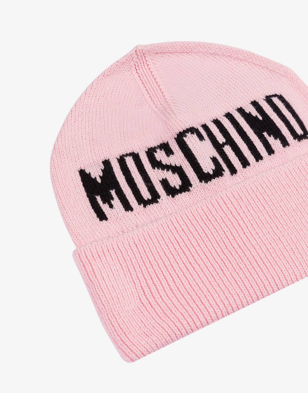 Love Moschino Cappello In Maglia Con Logo