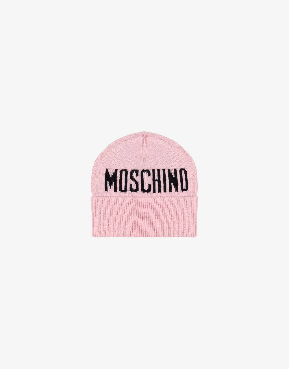 Love Moschino Cappello in maglia con logo