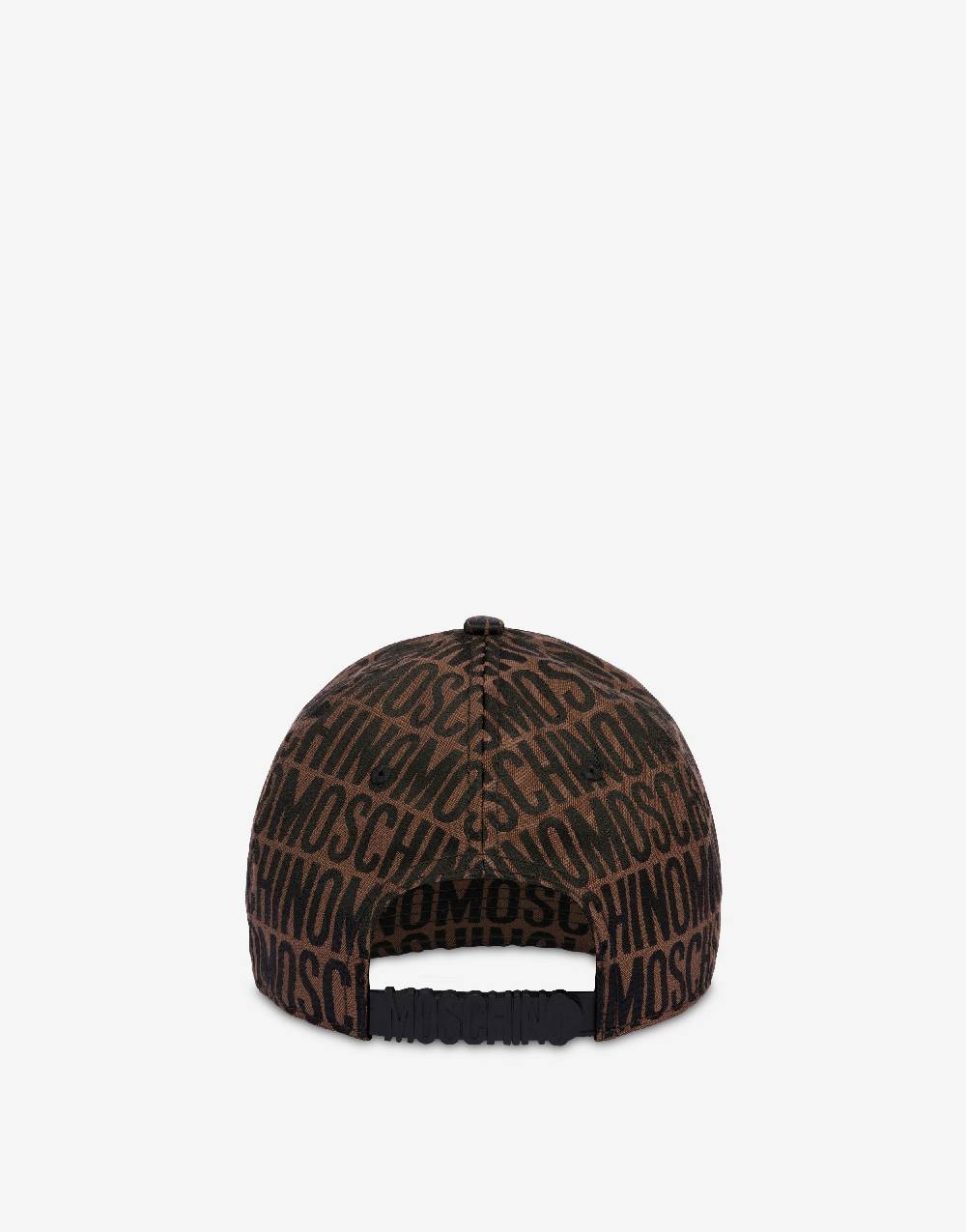 Love Moschino Cappello In Nylon Allover Logo