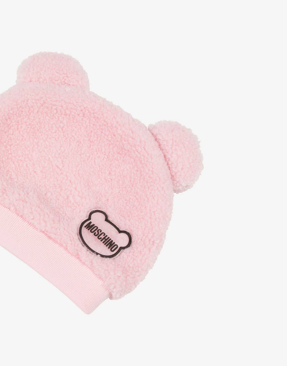 Love Moschino Cappello In Tessuto Soft Teddy Patch
