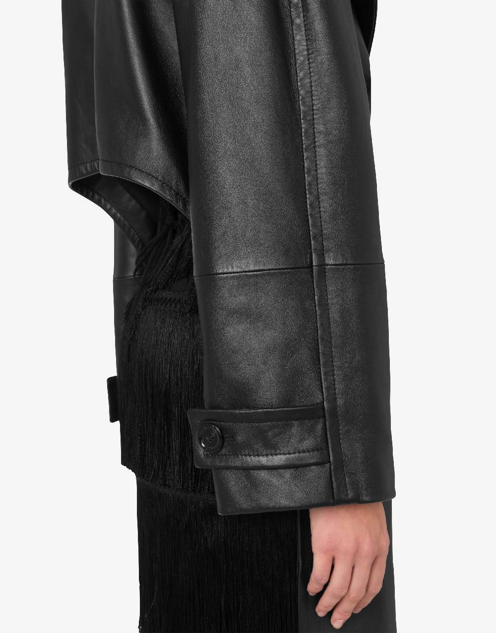 Love Moschino Cappotto Asimmetrico In Nappa