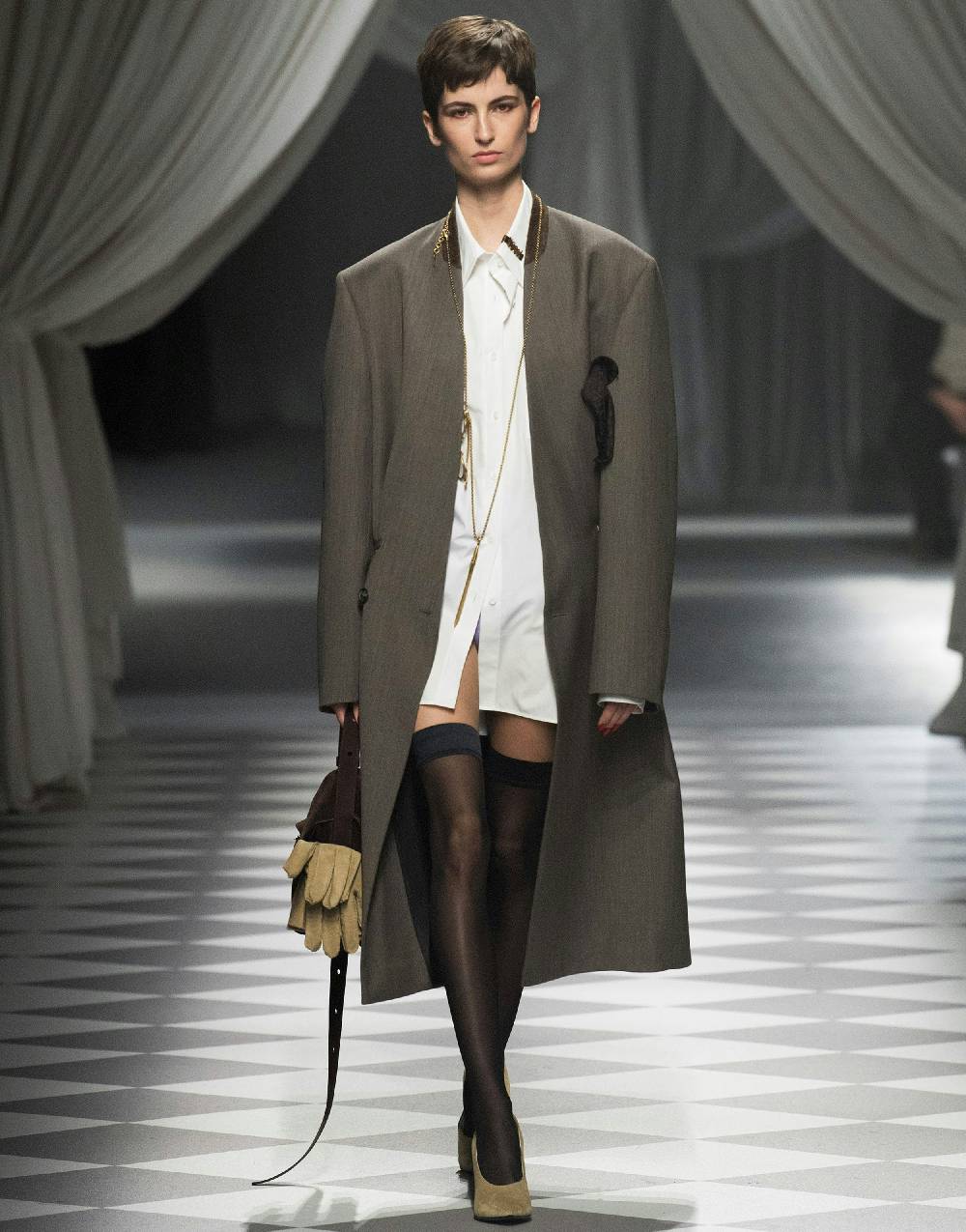 Love Moschino Cappotto In Tela Di Lana