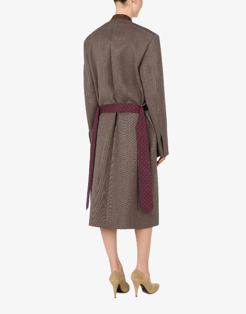 Love Moschino Cappotto In Tela Di Lana