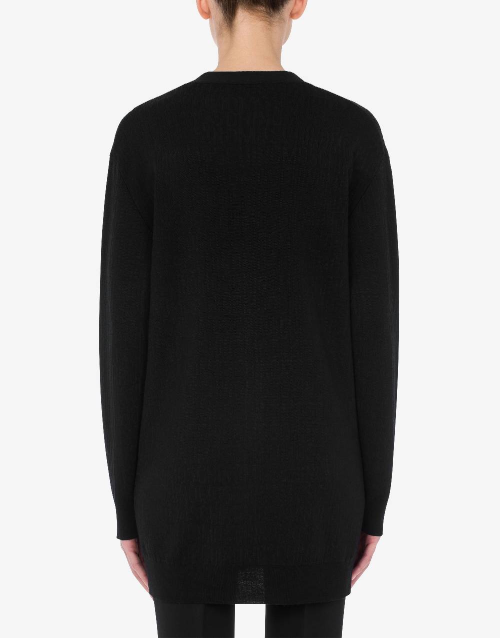 Love Moschino Cardigan In Lana Allover Logo