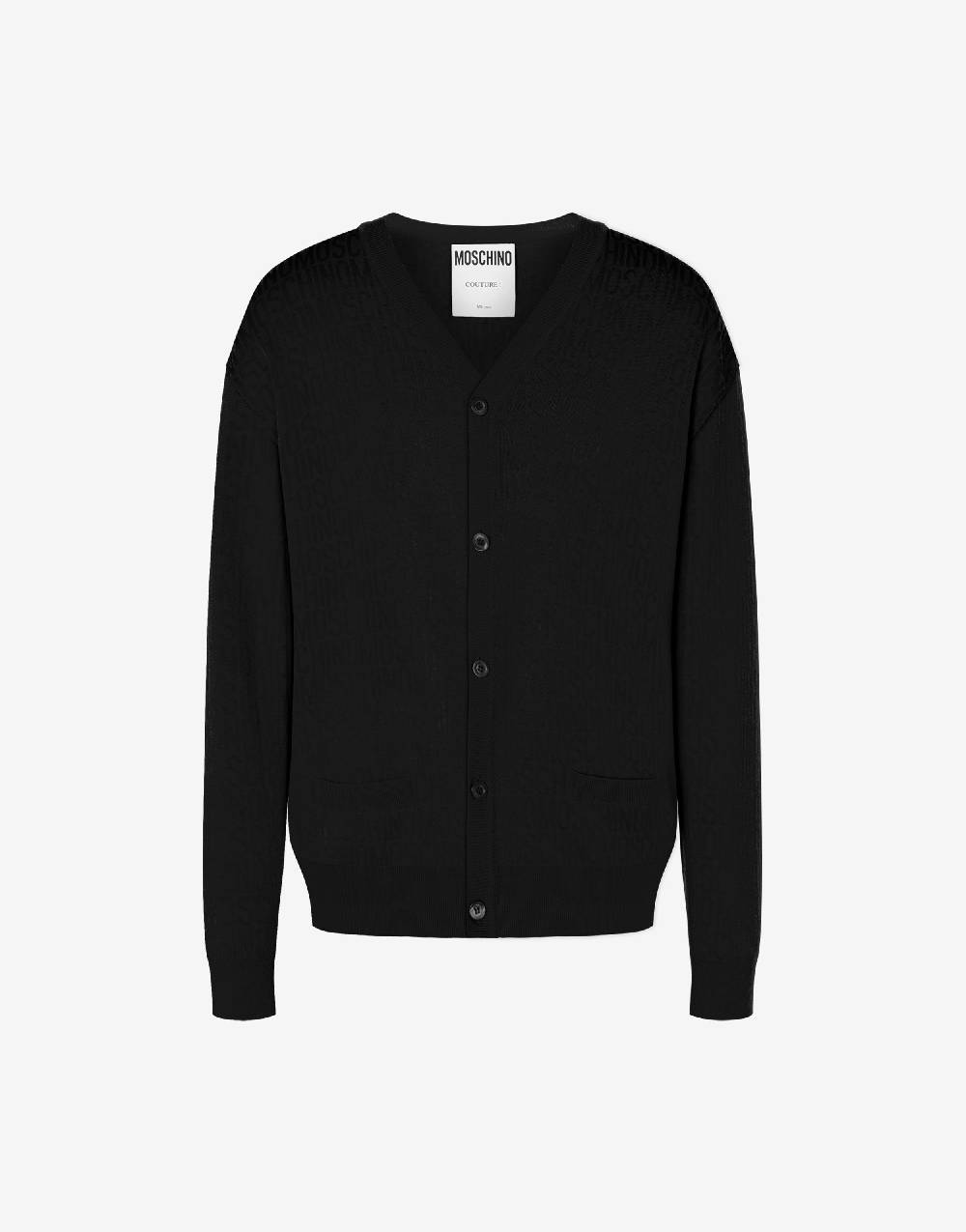 Love Moschino Cardigan in lana Allover Logo