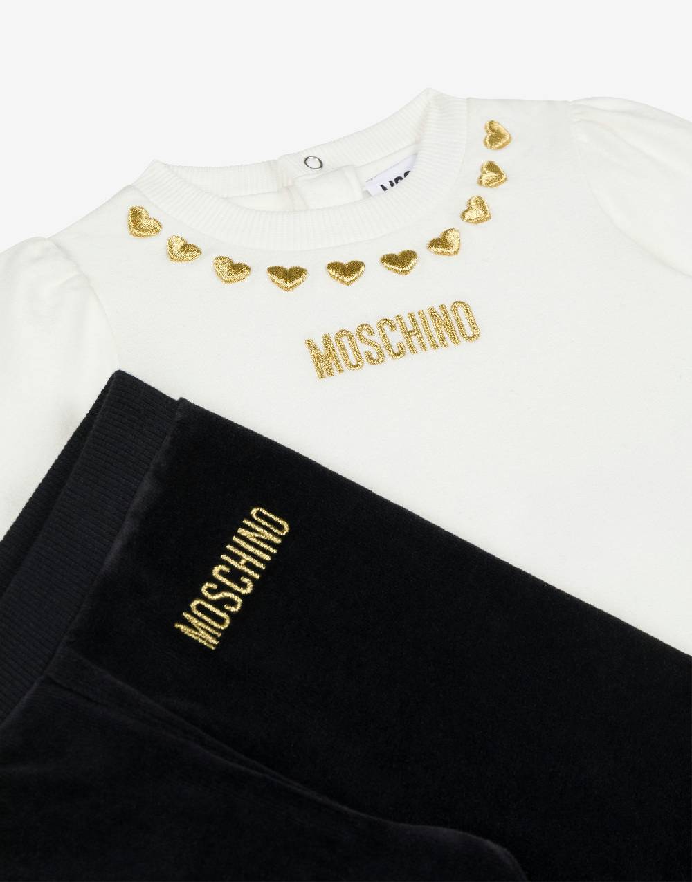 Love Moschino Completo Tuta In Felpa Gold Hearts