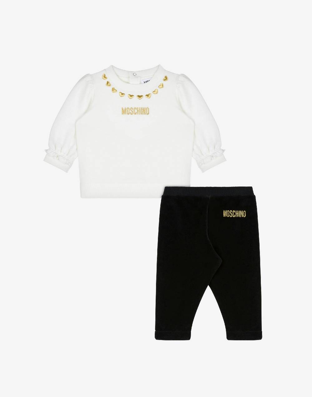 Love Moschino Completo tuta in felpa Gold Hearts