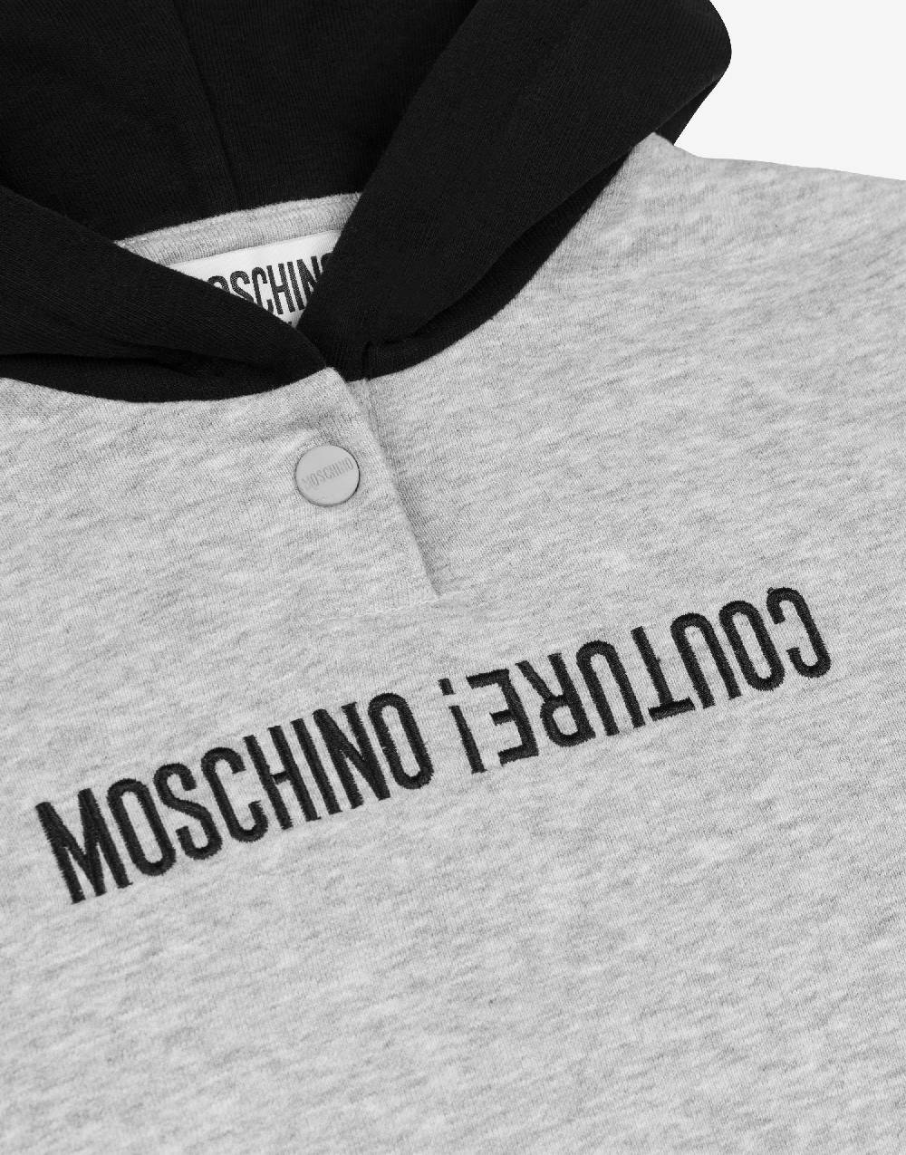 Love Moschino Felpa Con Cappuccio Upside Down Logo