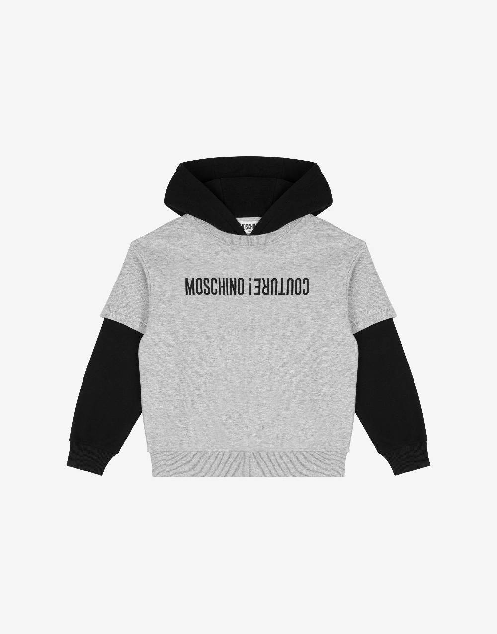 Love Moschino Felpa con cappuccio Upside Down Logo