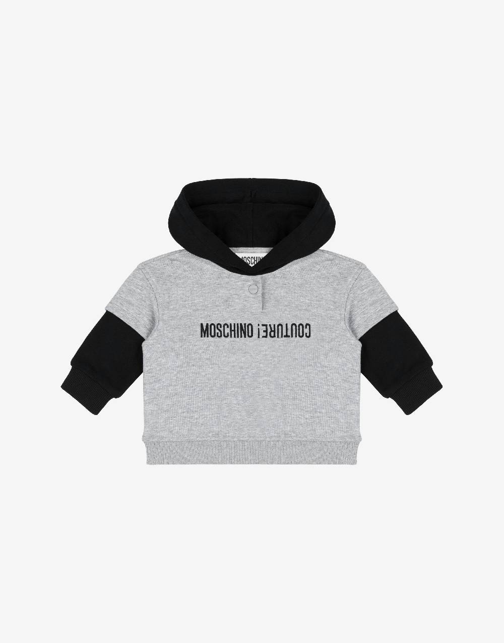 Love Moschino Felpa con cappuccio Upside Down Logo