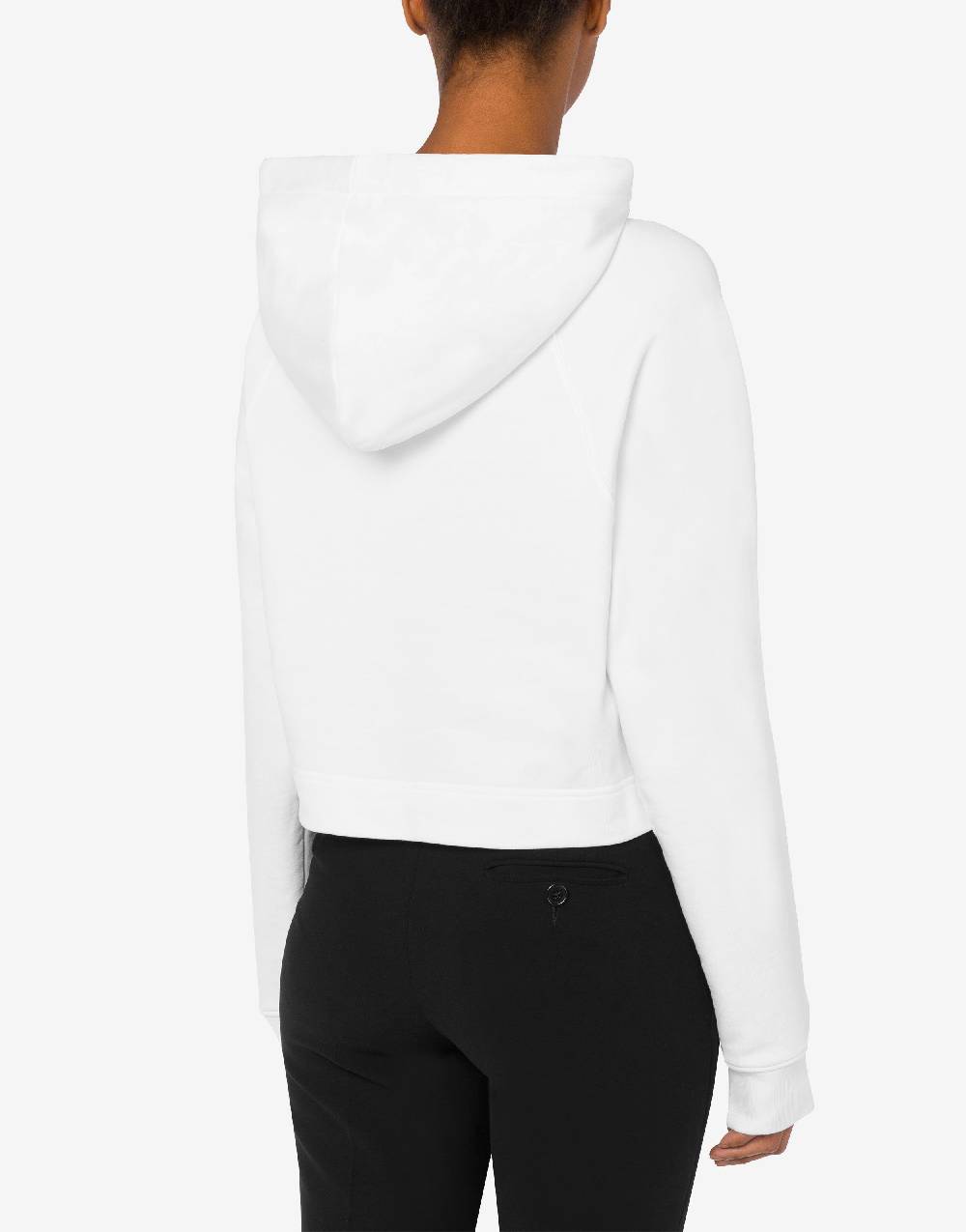 Love Moschino Felpa Cropped Heart Safety Pin