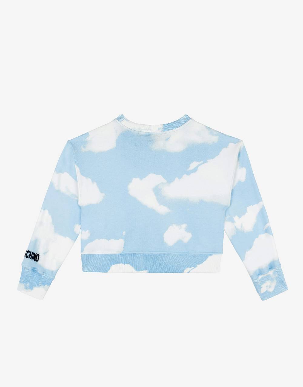 Love Moschino Felpa In Cotone Allover Clouds