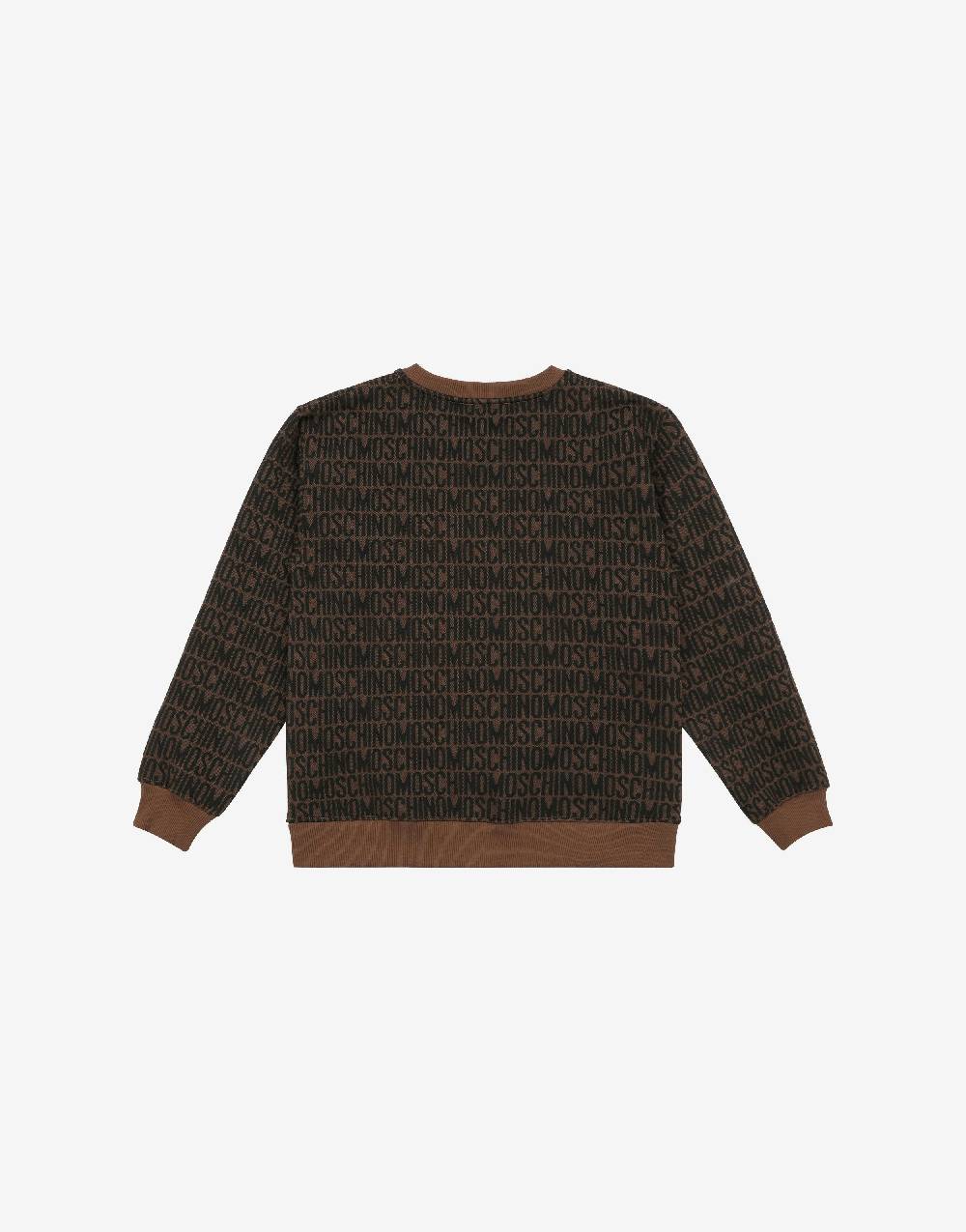 Love Moschino Felpa In Cotone Allover Logo