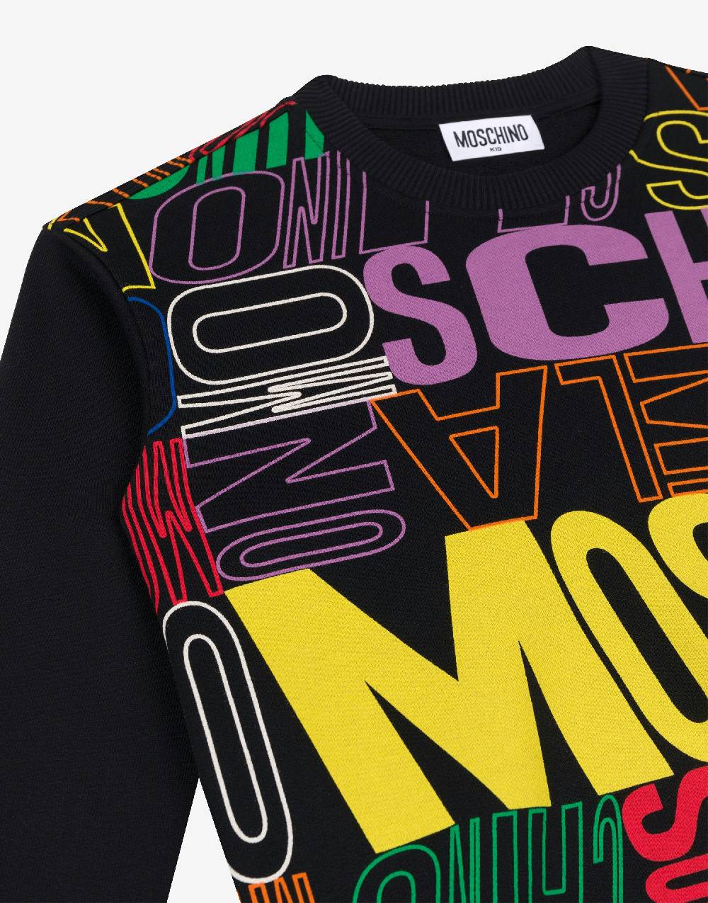 Love Moschino Felpa In Cotone Allover Logo