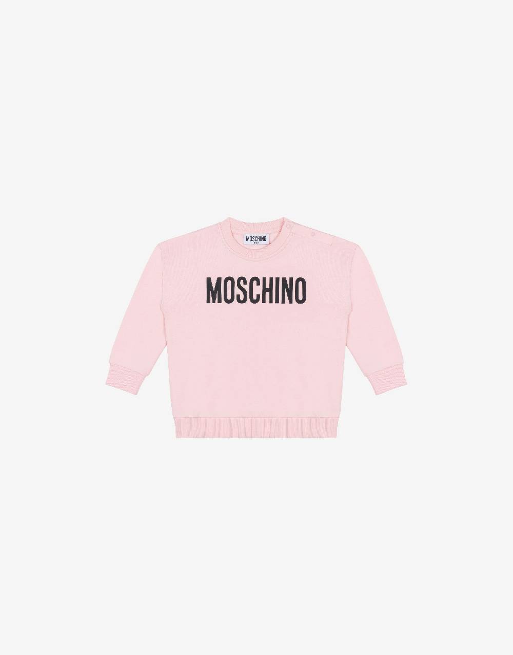 Love Moschino Felpa in cotone Logo Print