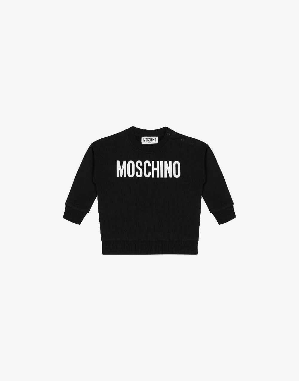 Love Moschino Felpa in cotone Logo Print