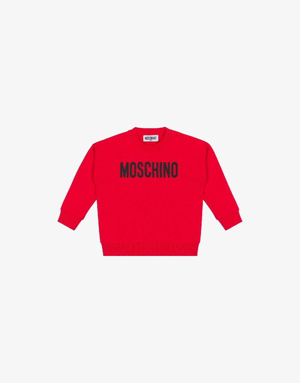 Love Moschino Felpa in cotone Logo Print
