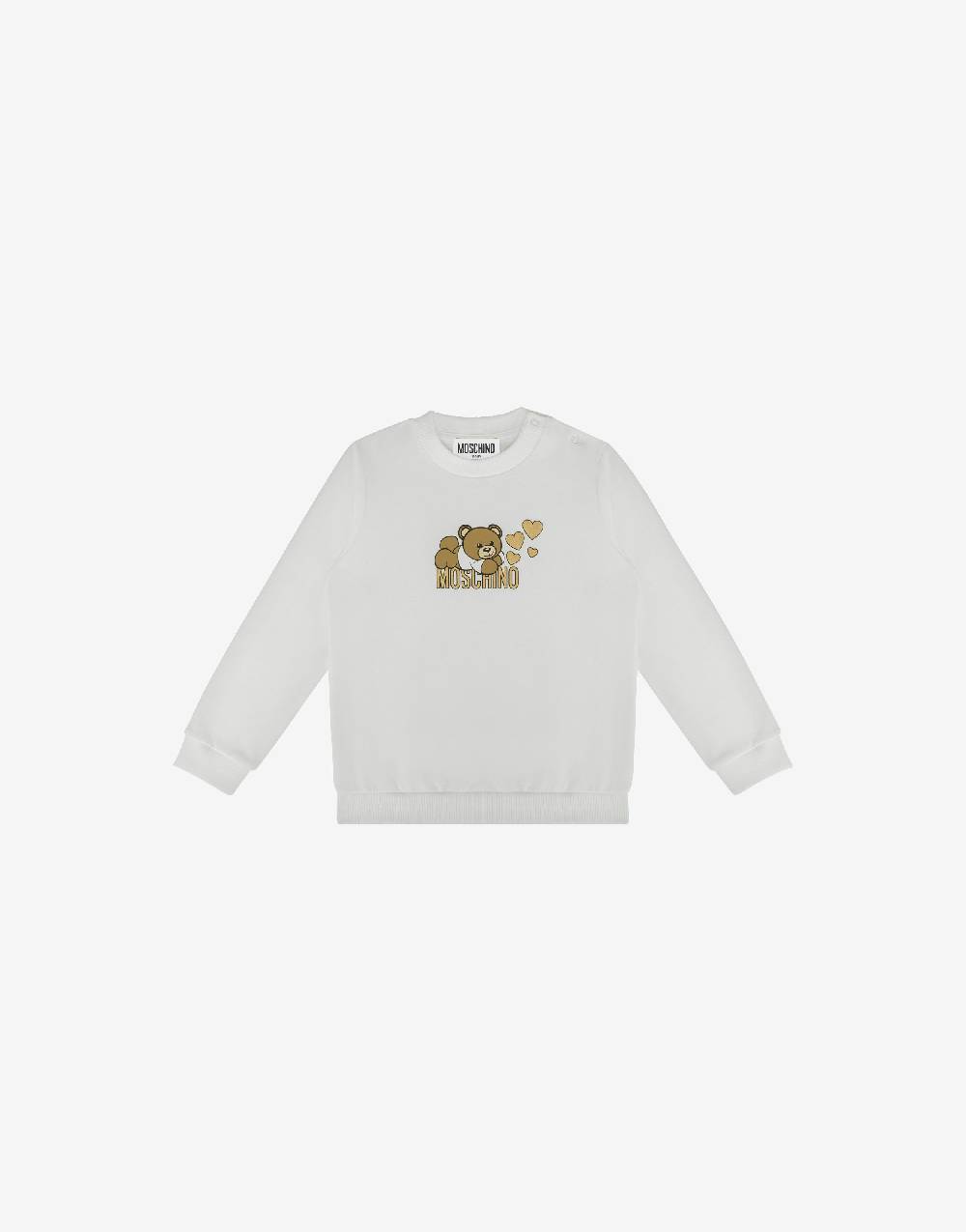 Love Moschino Felpa in cotone Lovely Teddy Bear