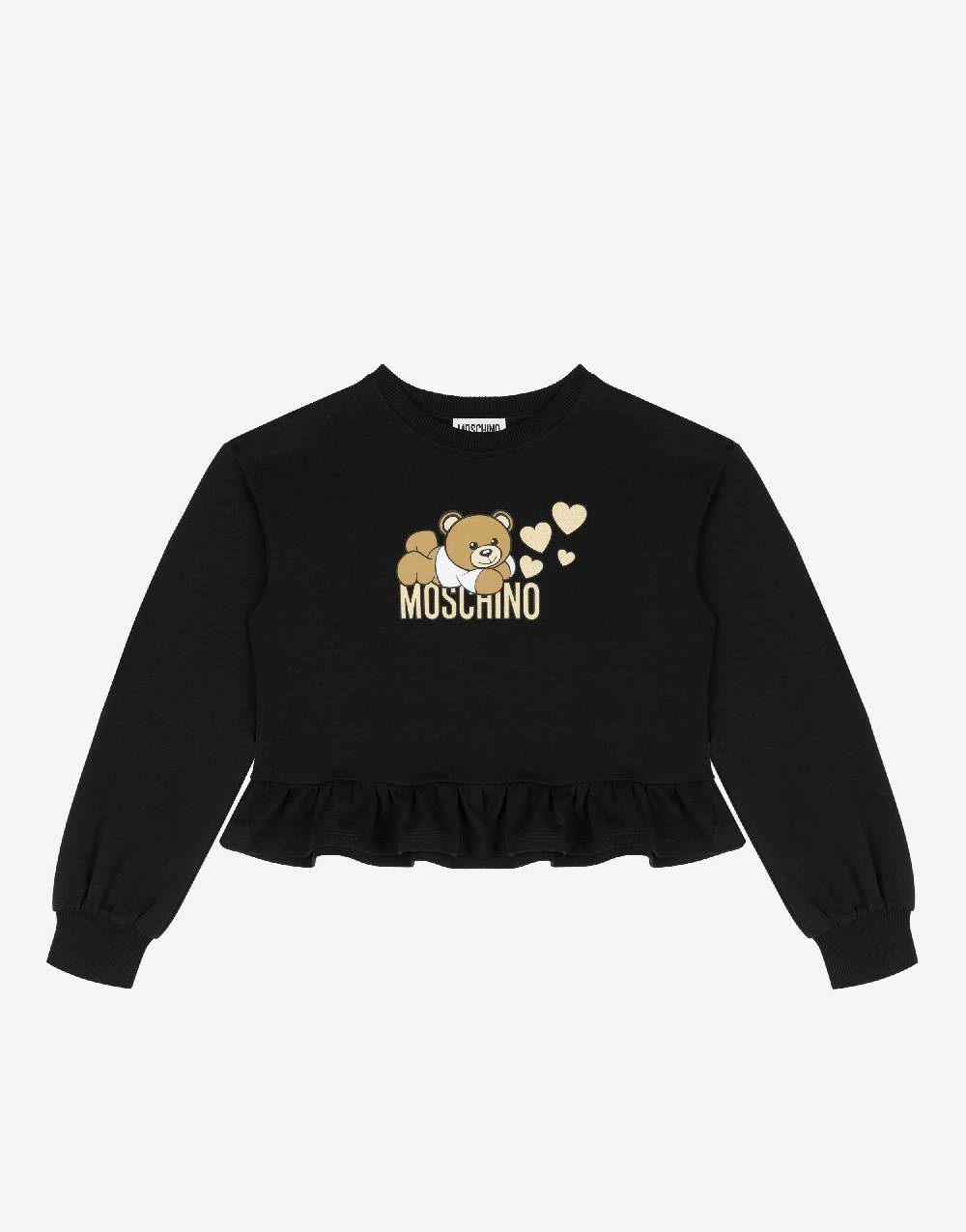 Love Moschino Felpa in cotone Lovely Teddy Bear