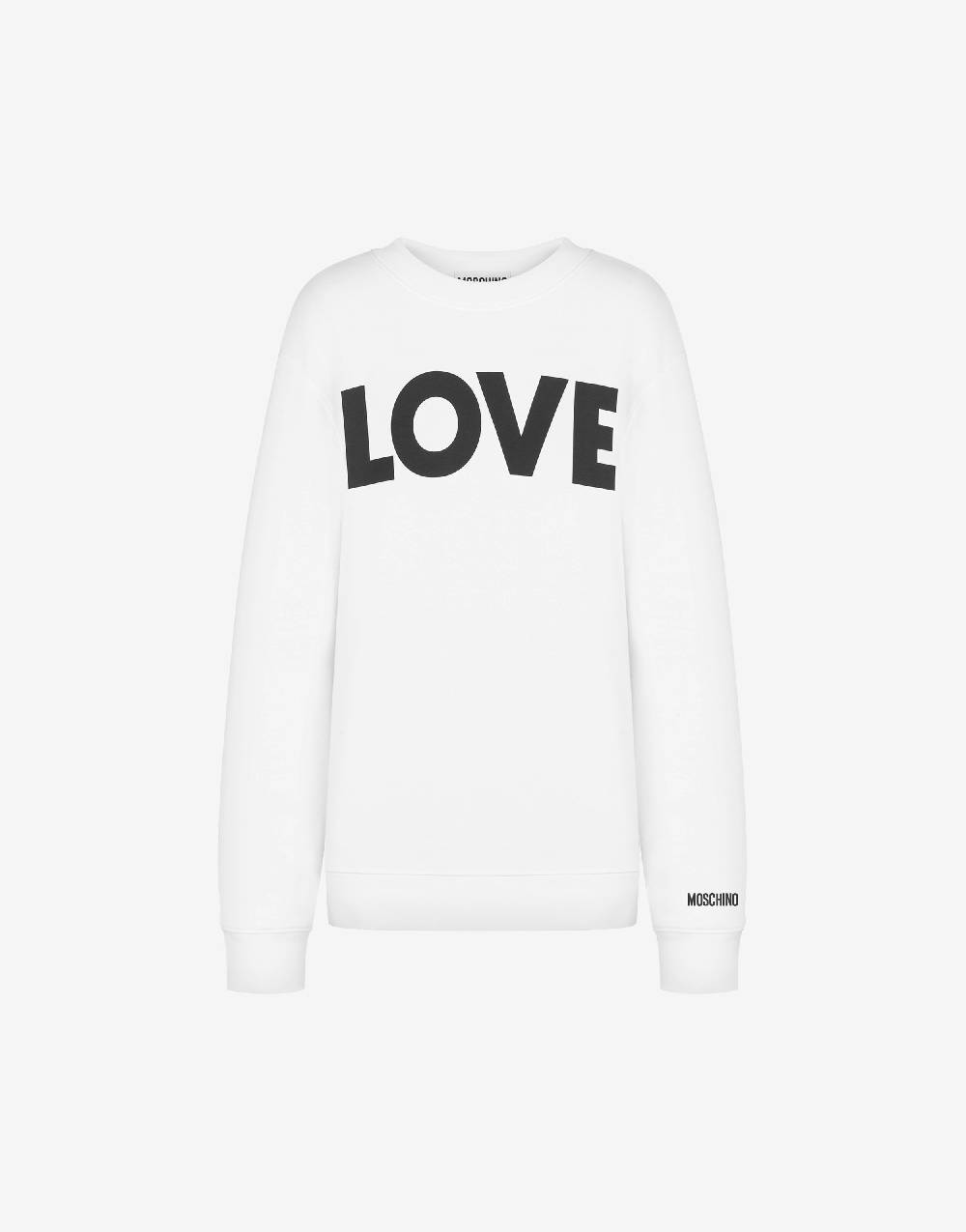 Love Moschino Felpa in cotone organico Love