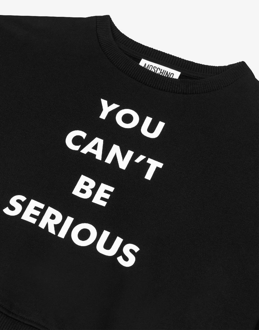 Love Moschino Felpa In Cotone You Can't Be Serious