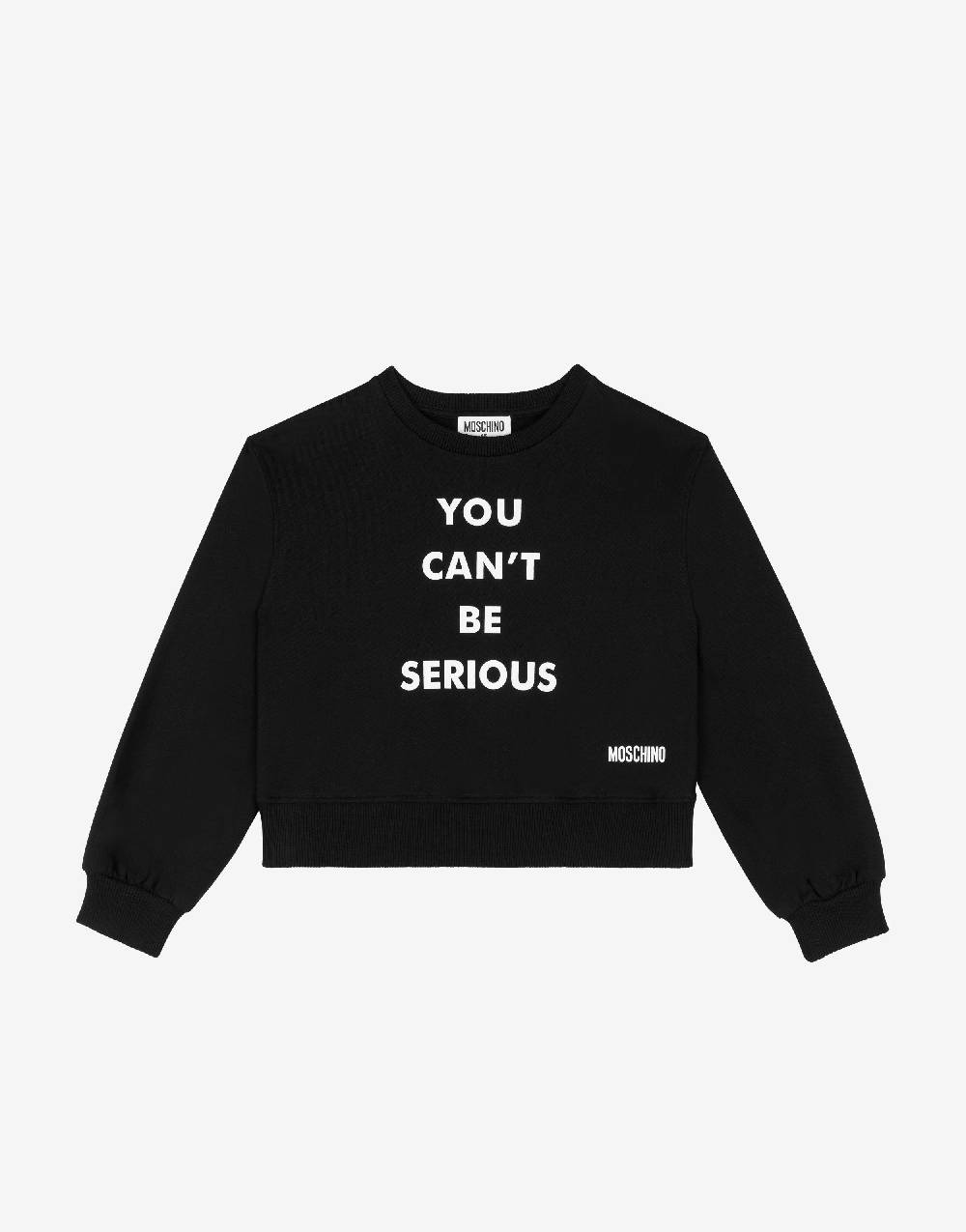 Love Moschino Felpa in cotone You Can't Be Serious