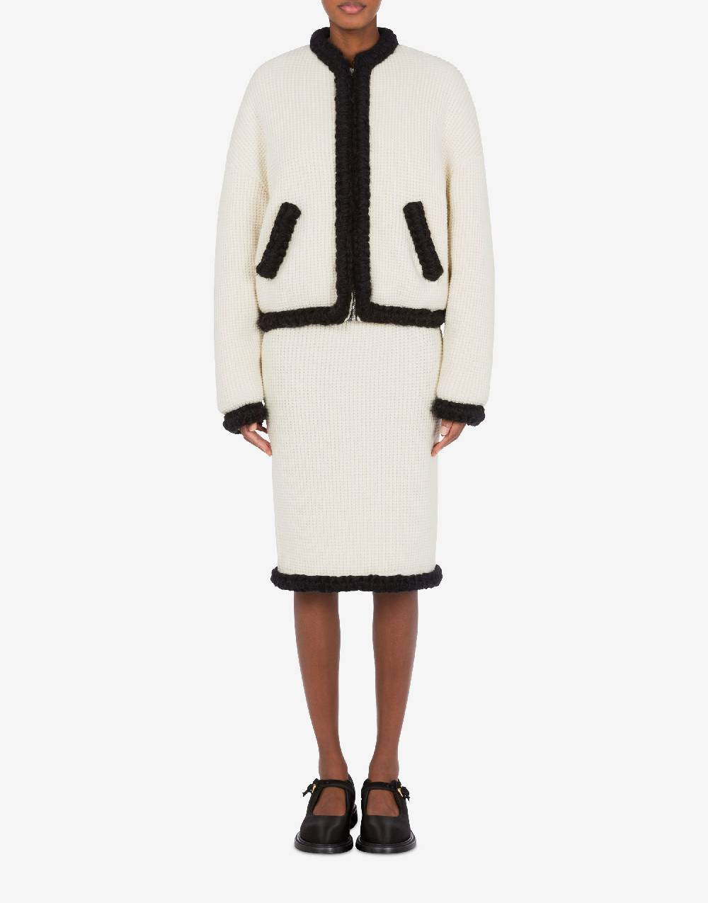 Love Moschino Giacca Corta In Lambswool Superfine