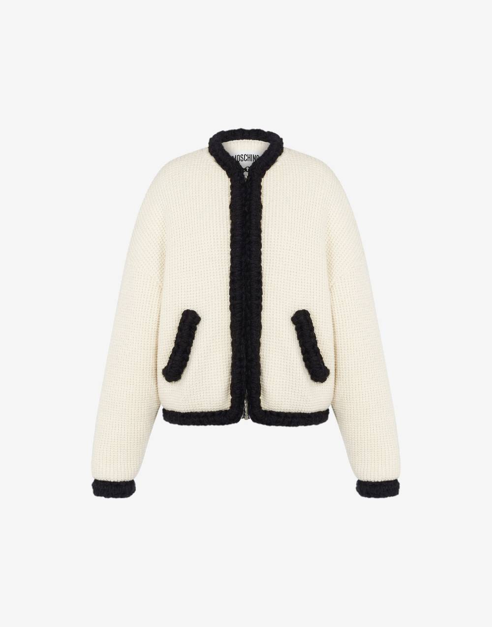 Love Moschino Giacca corta in lambswool superfine