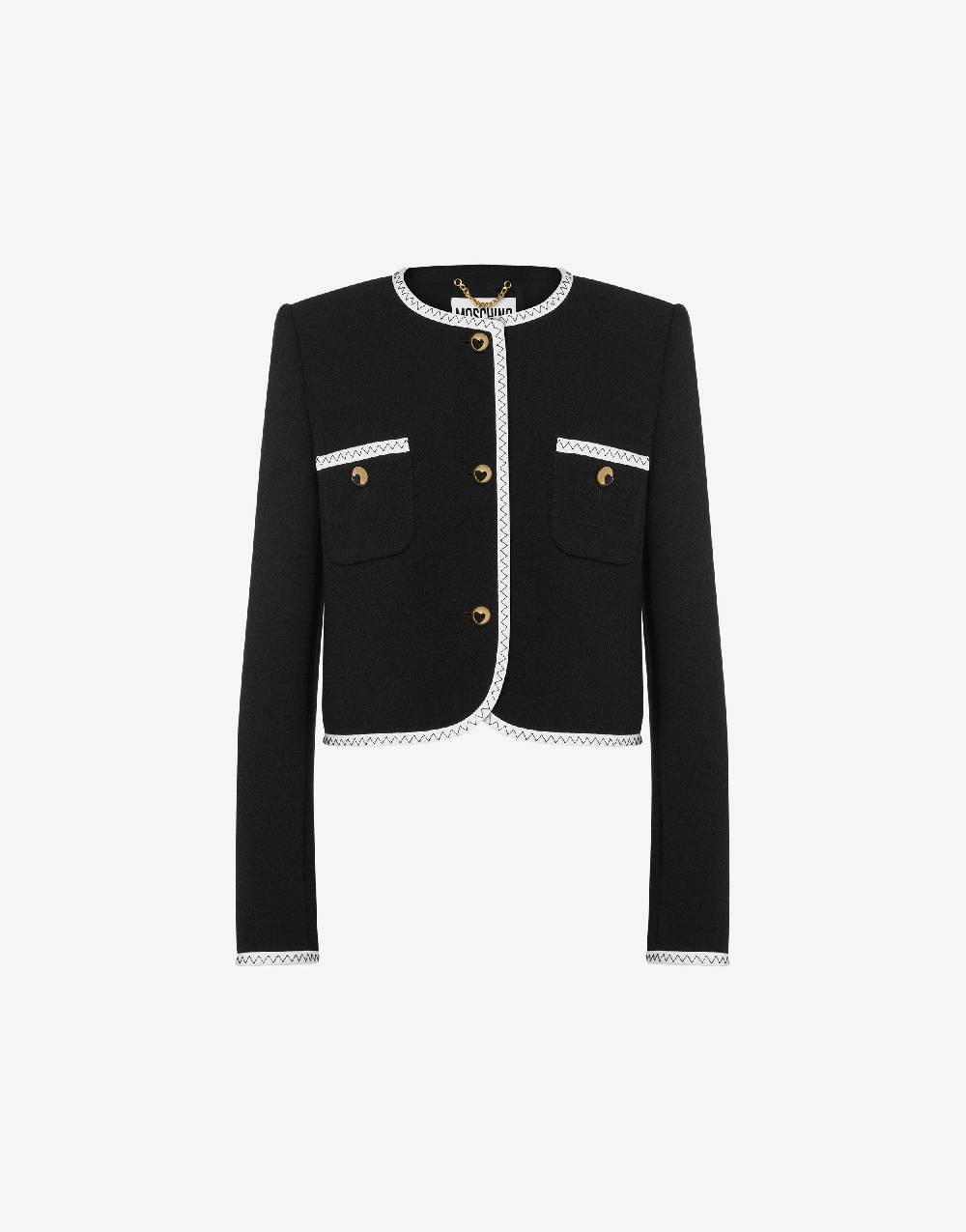 Love Moschino Giacca Gold Heart Buttons