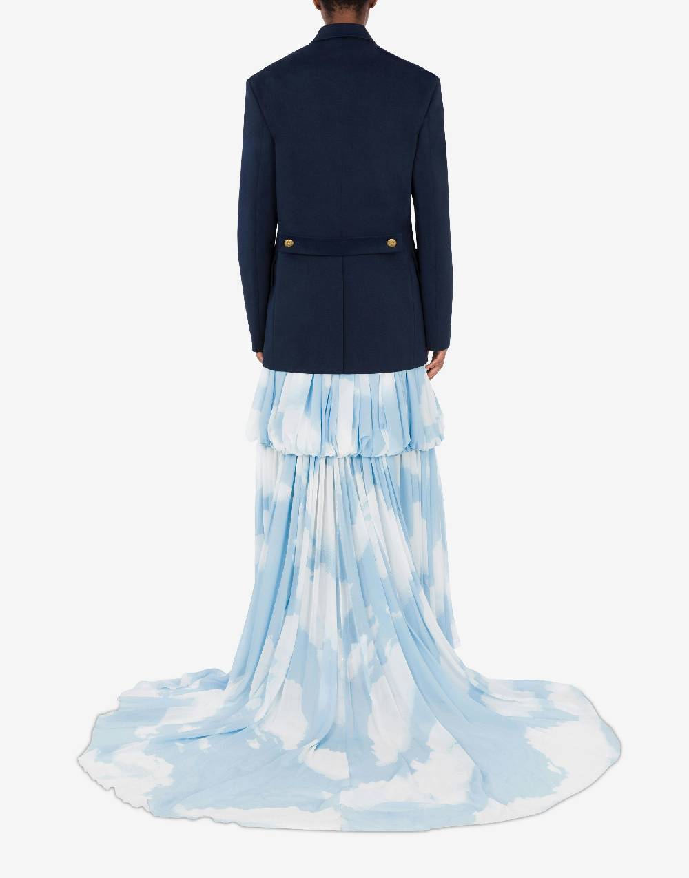 Love Moschino Giacca In Gabardina Military Twist