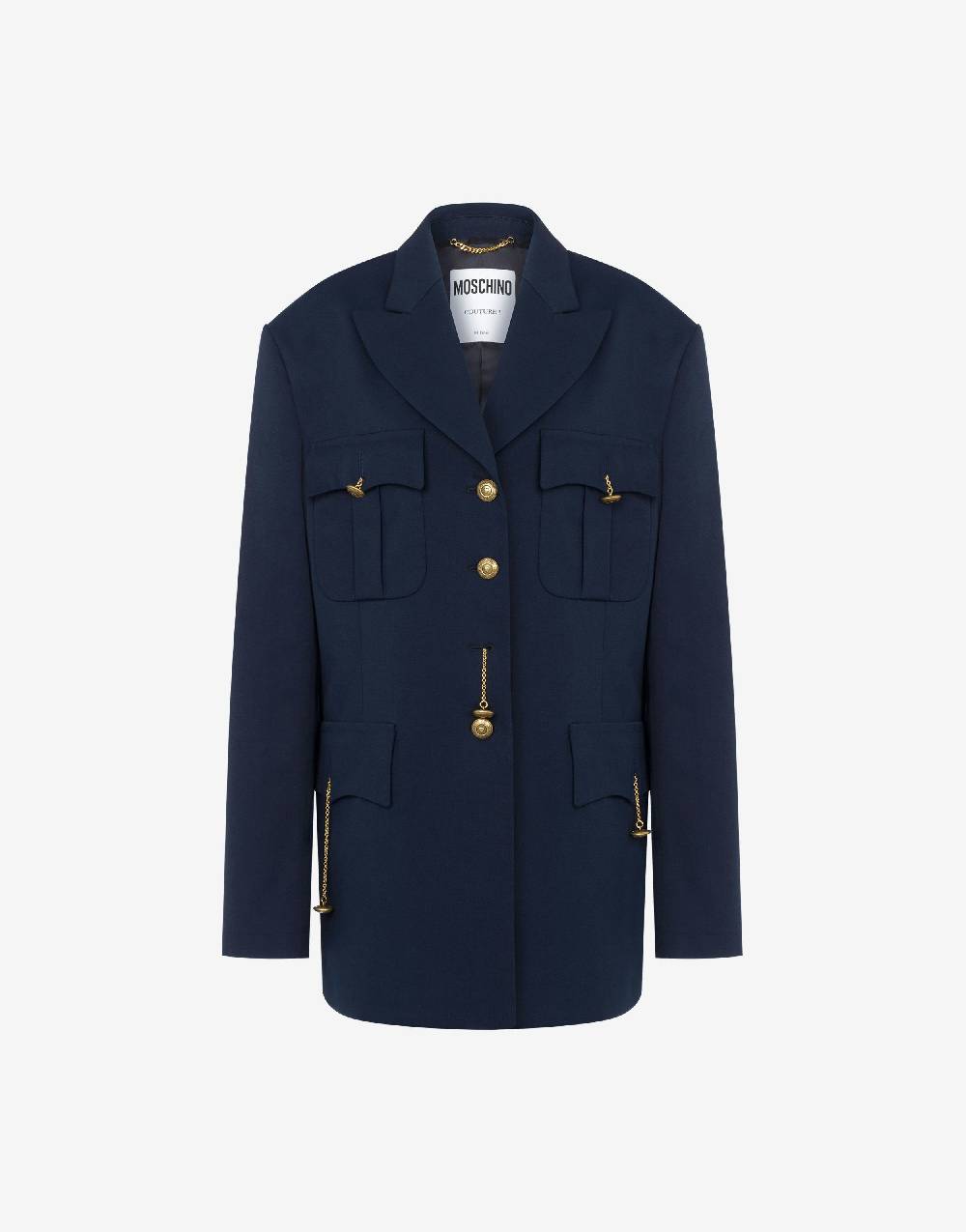 Love Moschino Giacca in gabardina Military Twist