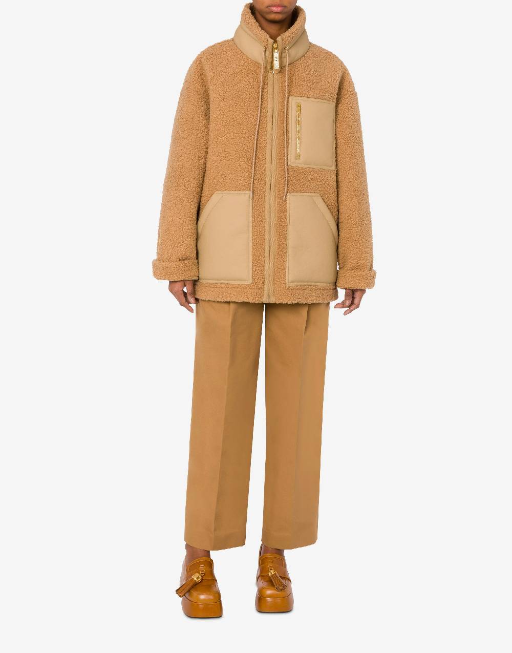 Love Moschino Giacca In Tessuto Soft Con Zip