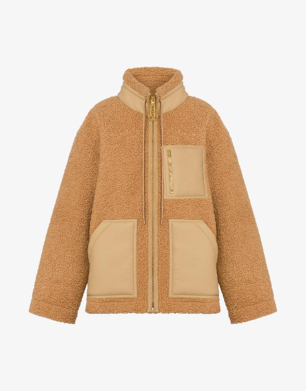 Love Moschino Giacca in tessuto soft con zip