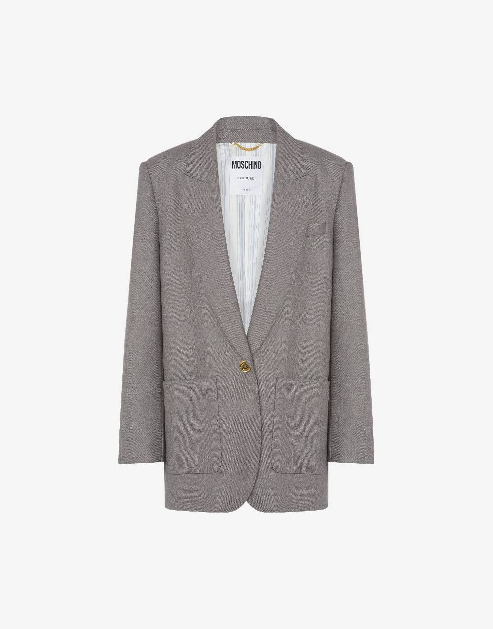 Love Moschino Giacca oversize Gold Button