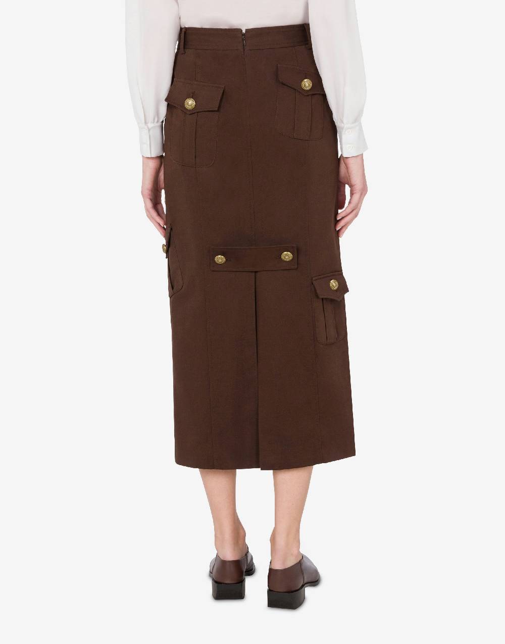 Love Moschino Gonna In Gabardina Military Twist