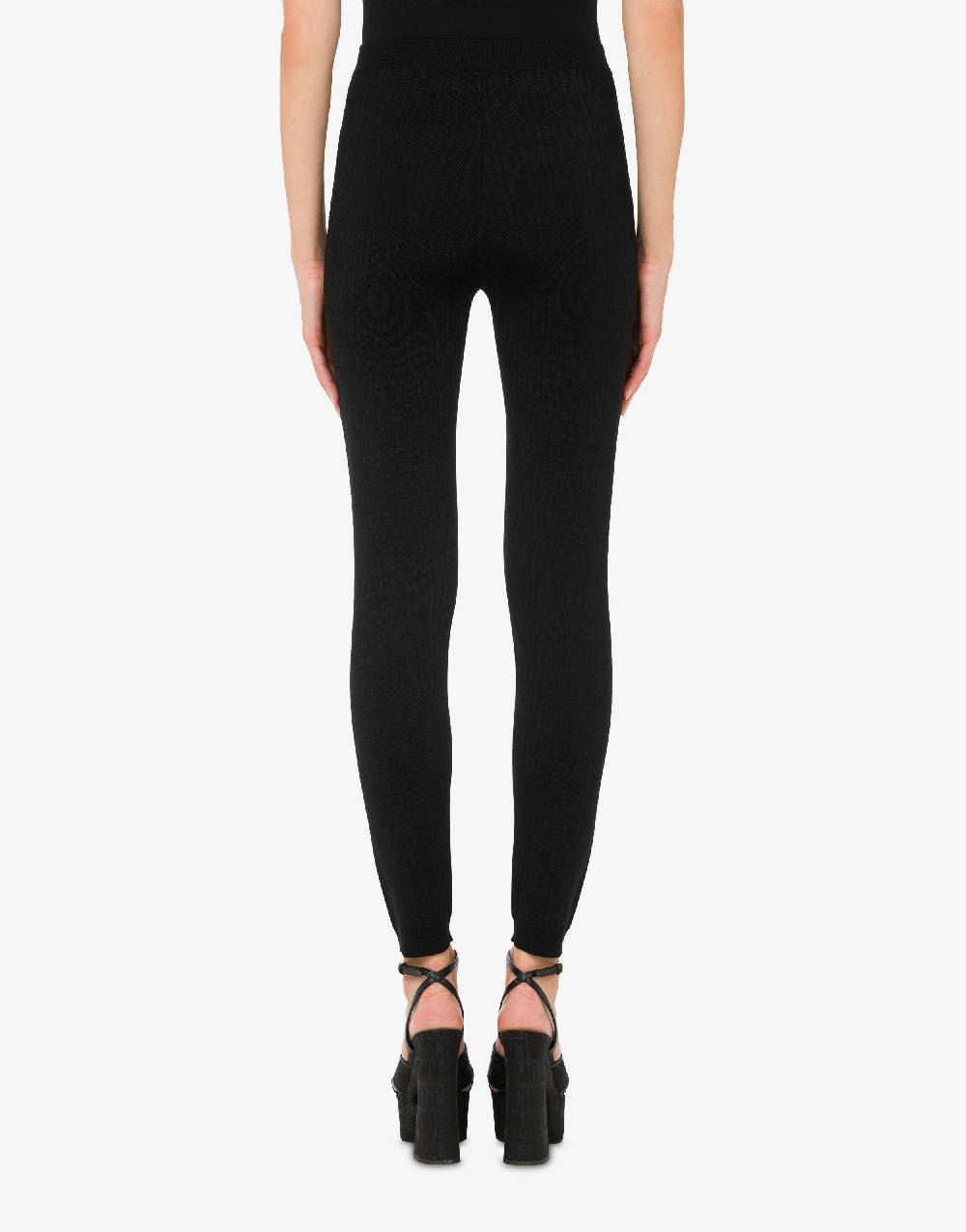 Love Moschino Leggings In Lana Allover Logo