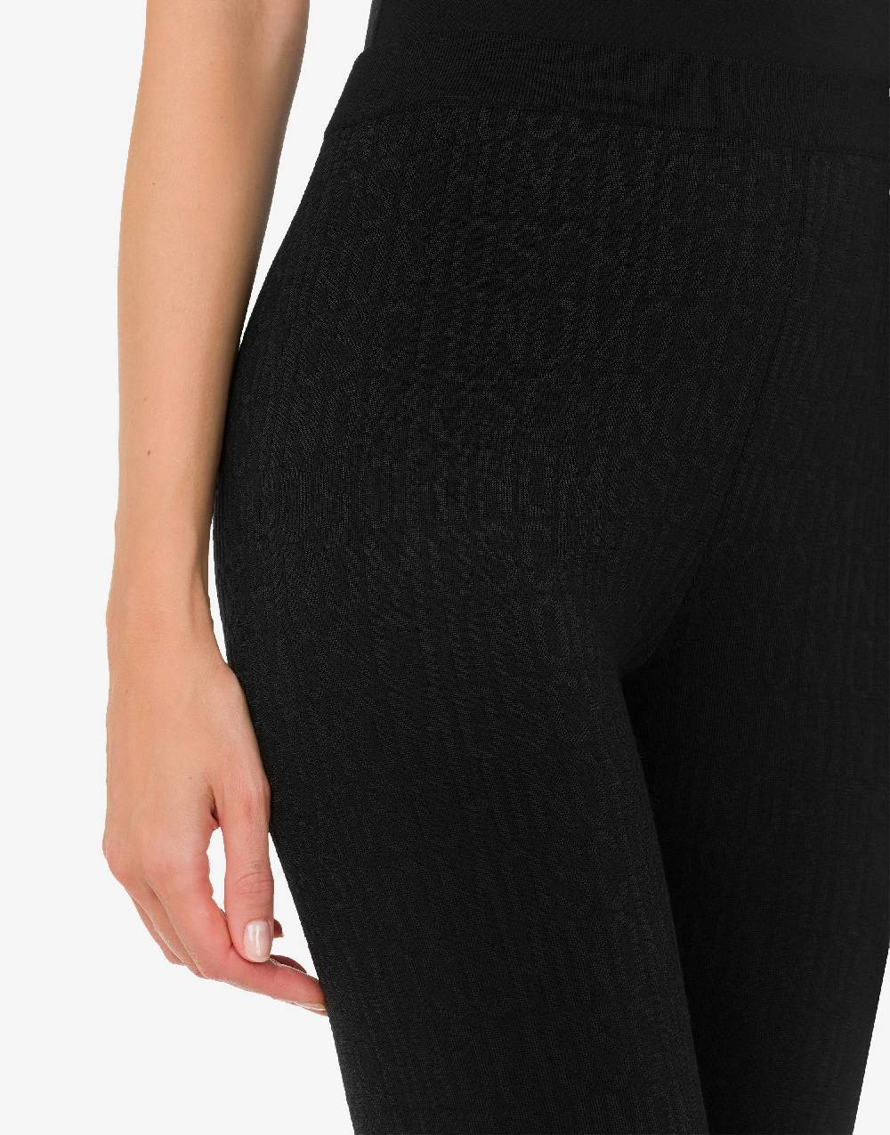 Love Moschino Leggings In Lana Allover Logo