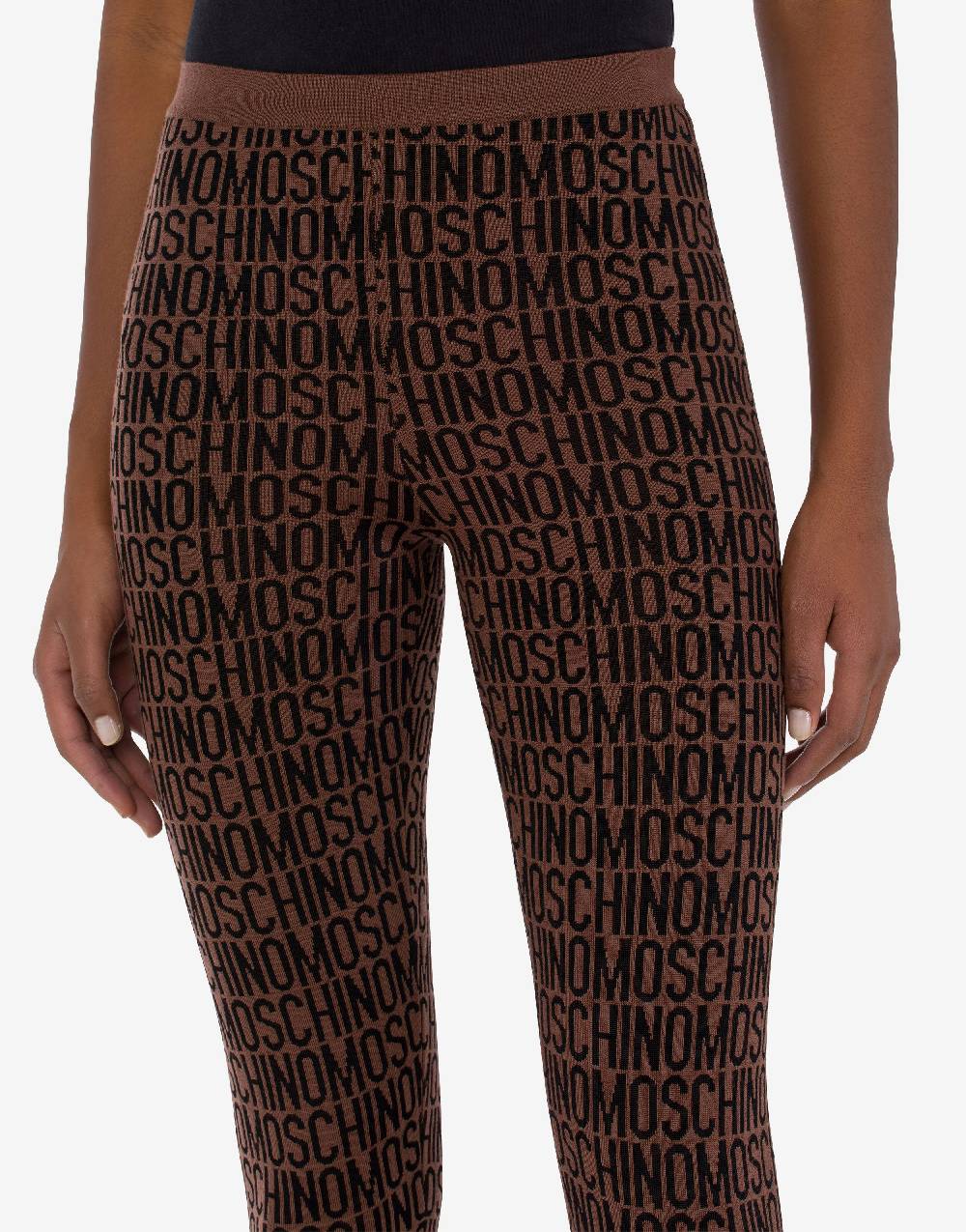 Love Moschino Leggings In Lana Allover Logo