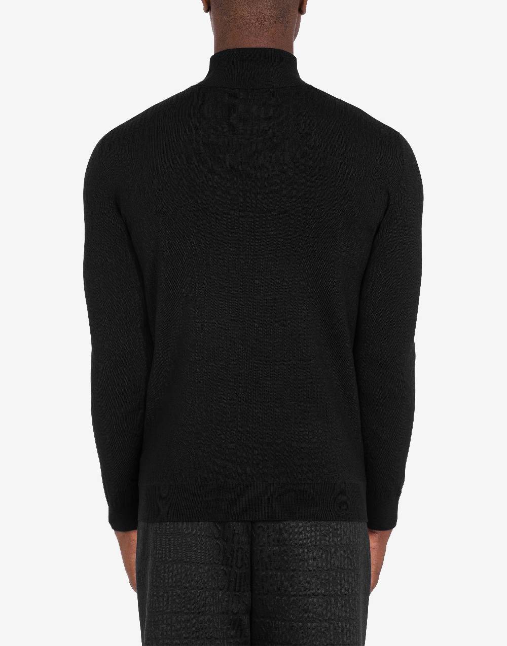 Love Moschino Maglia Con Collo Alto Allover Logo