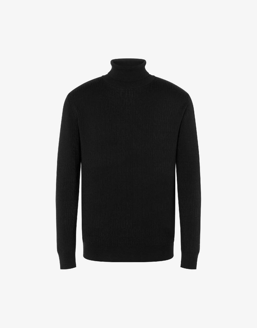 Love Moschino Maglia con collo alto Allover Logo