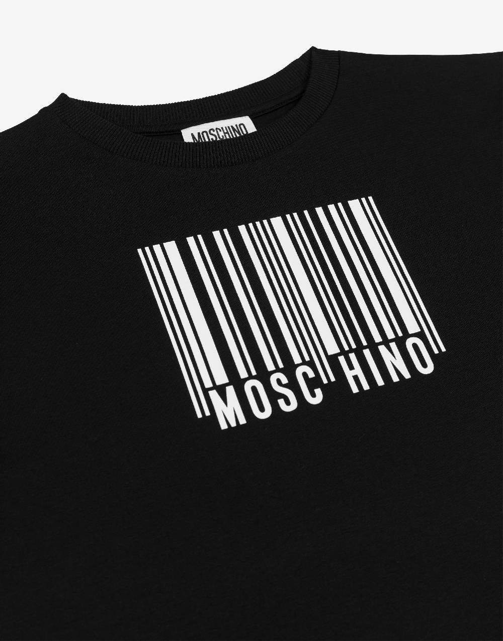 Love Moschino Maxi T-shirt In Jersey Barcode Logo