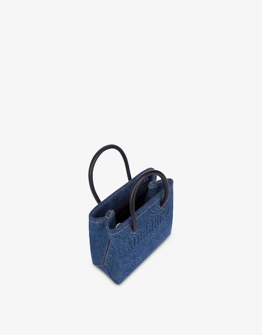 Love Moschino Mini Borsa In Denim Con Logo