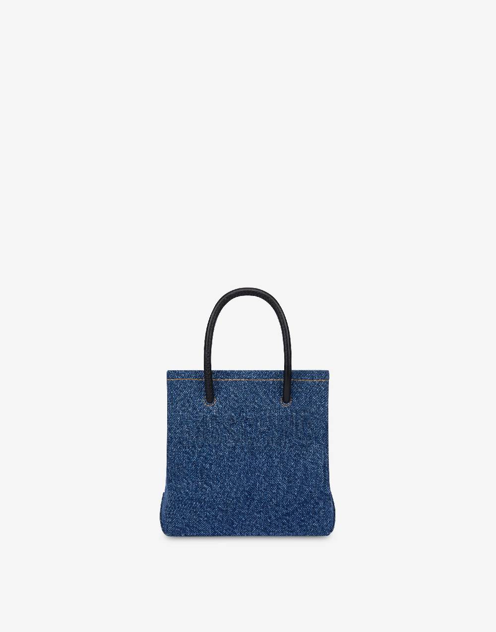 Love Moschino Mini borsa in denim con logo