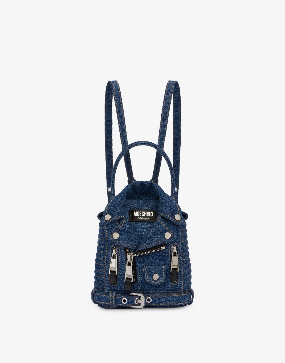 Love Moschino Mini zaino biker in denim