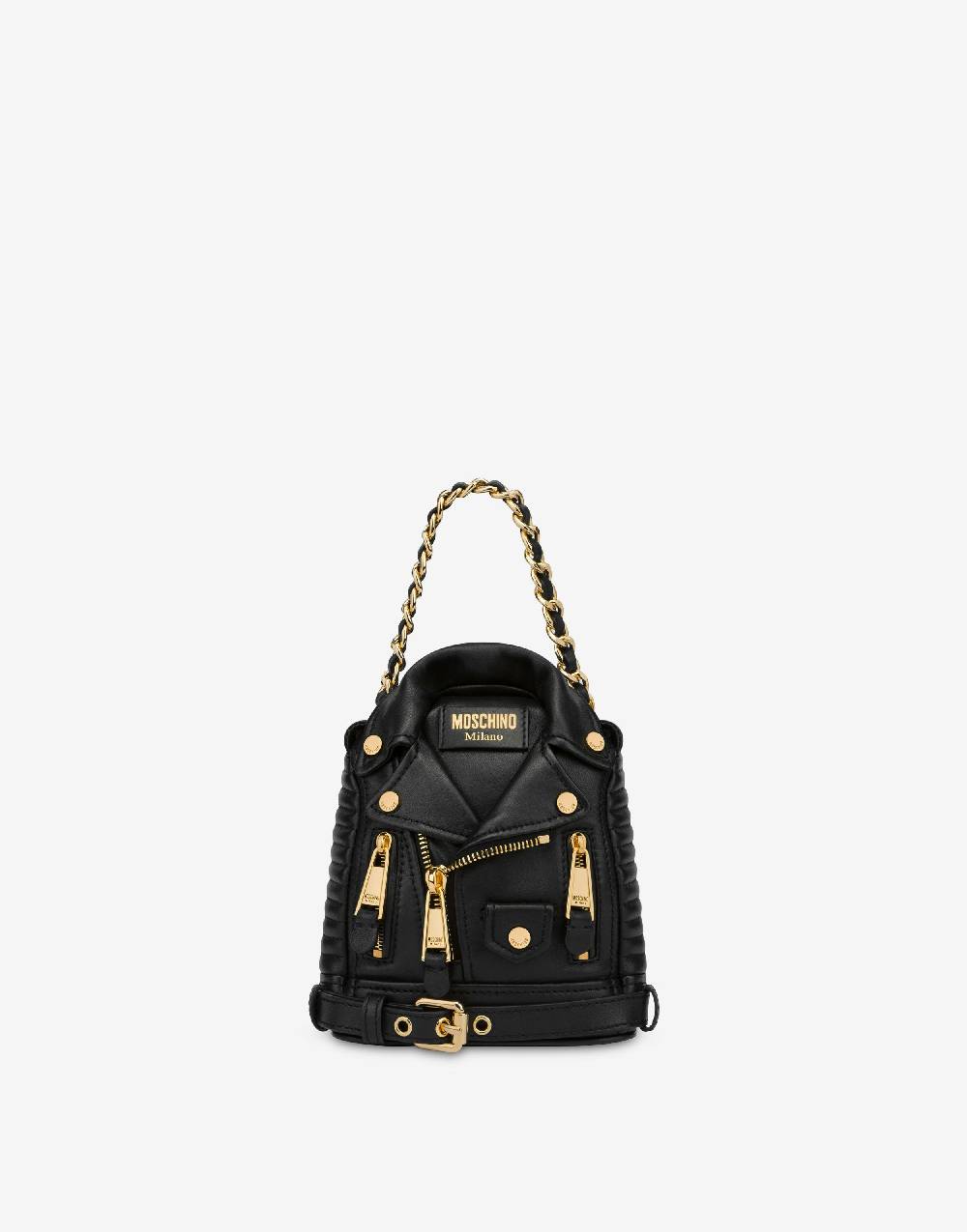 Love Moschino Mini zaino biker in nappa