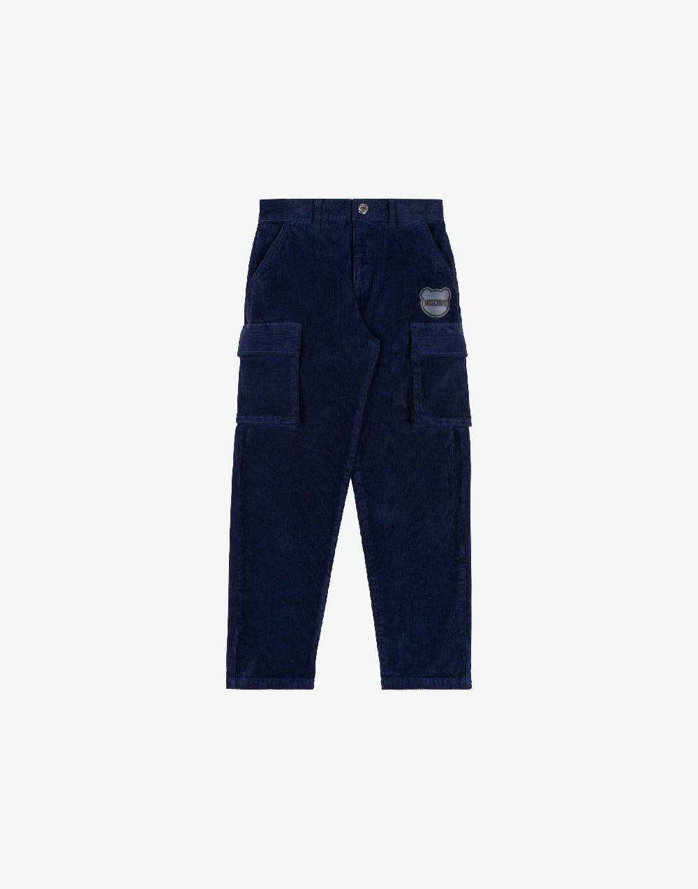 Love Moschino Pantalone in corduroy Teddy Patch