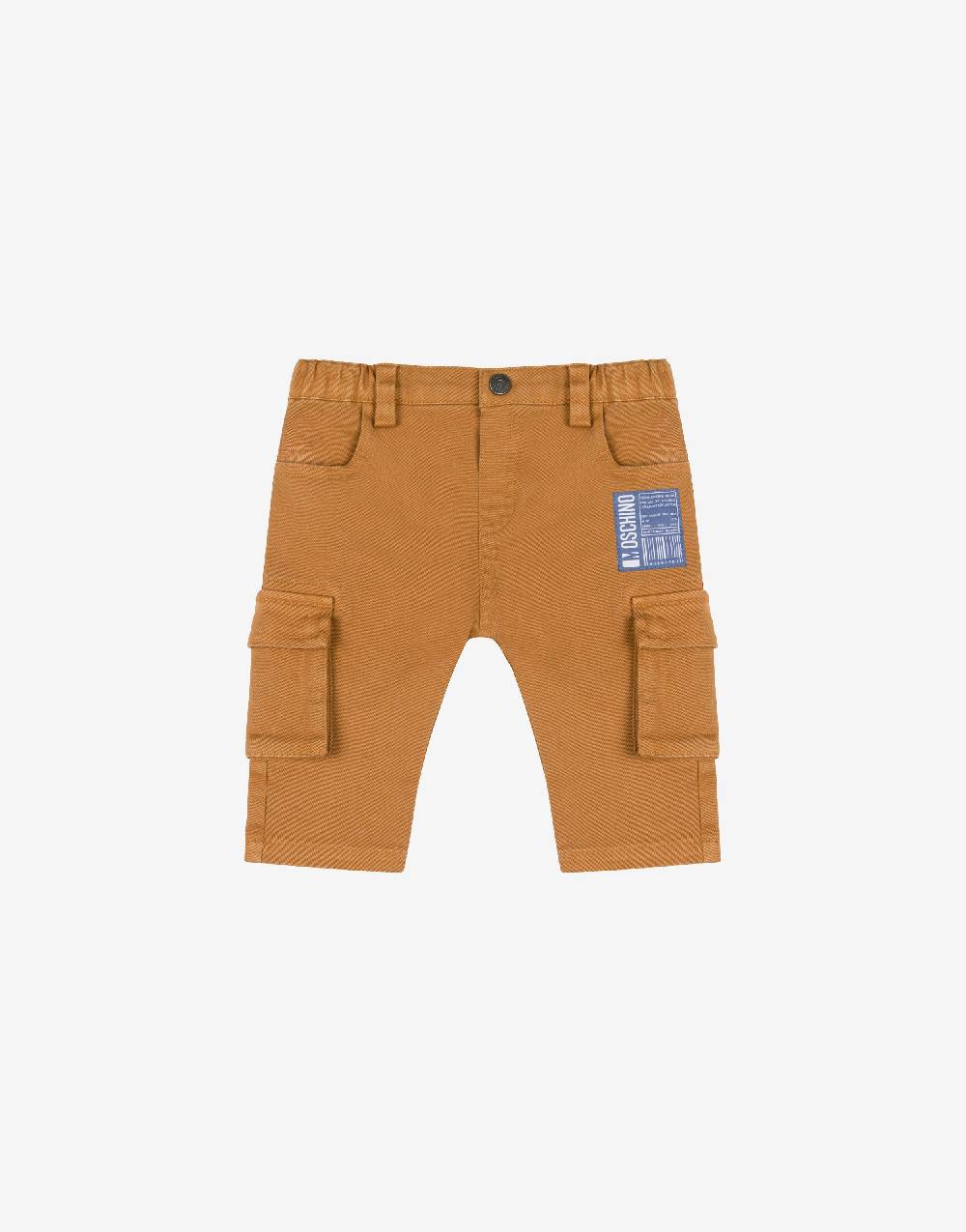 Love Moschino Pantalone in gabardina Barcode Patch