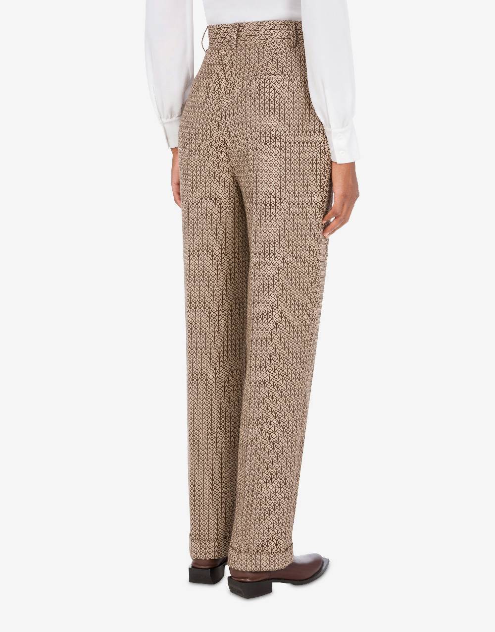 Love Moschino Pantalone In Lana Jacquard Peace