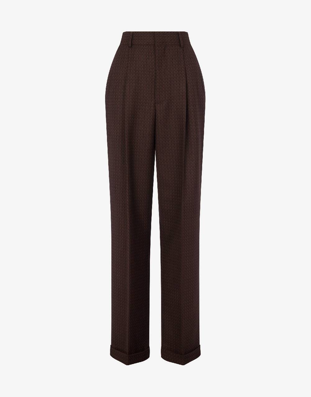 Love Moschino Pantalone in lana jacquard Peace